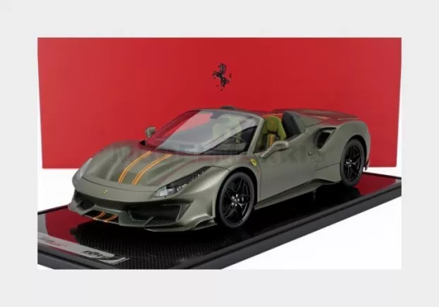 BBR Ferrari 488 Pista Spider 2018 Con Vetrina With Showcase 1:12 BBR1225F