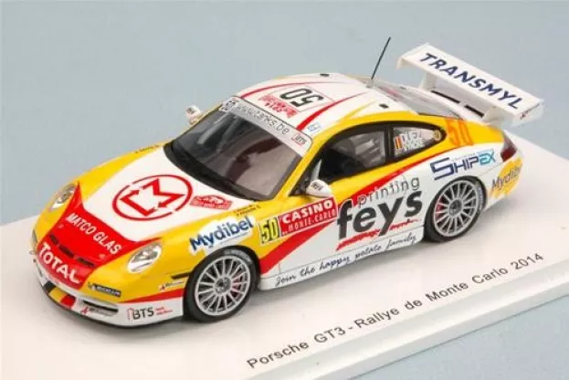 Spark Porsche 911 996 Gt3 N 50 Rally Montecarlo 2014 Marc Duez Steven Vyncke 1:43 S3797