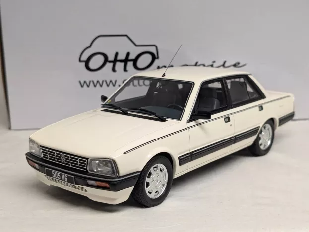 Ottomobile Peugeot 505 V6 Blanc Meije 1989 1:18 OT1108