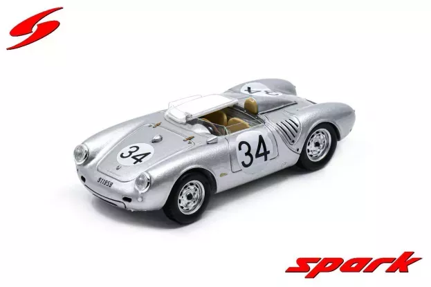 Spark Porsche 550a Spider 1498cc S4 Team Porsche Kg N 34 24h Le Mans 1957 C.storez E.crawford 1:43 S9721