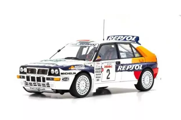 Kyosho Lancia Delta Hf Integrale Evoluzione Repsol N 2 4th Rally Tour De Corse 1993 C.sainz L.moya 1:18 08348J