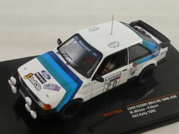 IXO Models Ford Escort Rs 1600 Mkii N 20 Rally Rac Lombard 1983 M.wilson P.short 1:43 RAC377BLQ