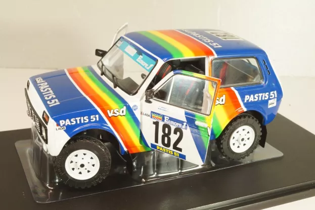 Solido Lada Niva N 182 Rally Paris-dakar 1984 Jean Pierre Jabouille Michel Sardou 1:18 1807305