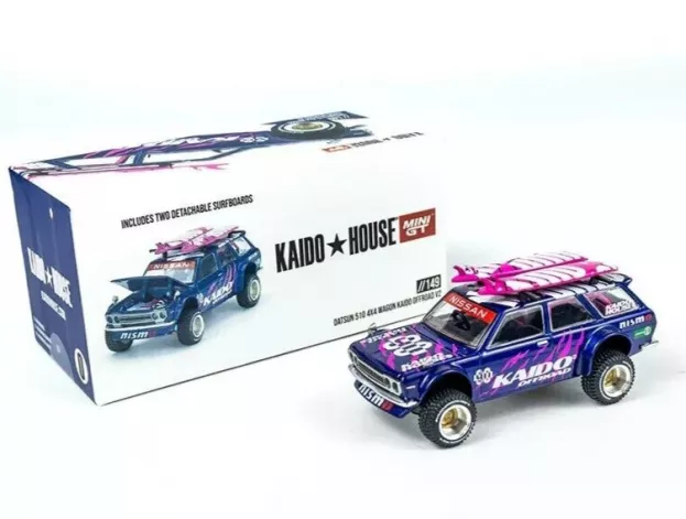 Mini GT Datsun 510 Kaido House V1 4x4 Sw Station Wagon 1972 1:64 KHMG149