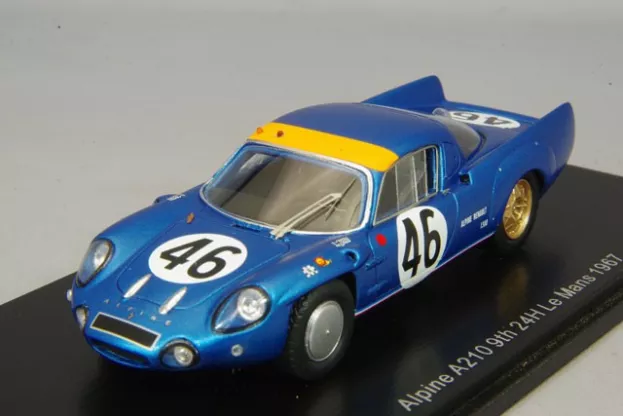 Spark Renault Alpine A210 Team Societe Automobiles Alpine N 46 24h Le Mans 1967 H.grandsire J.rosinski 1:43 S5687