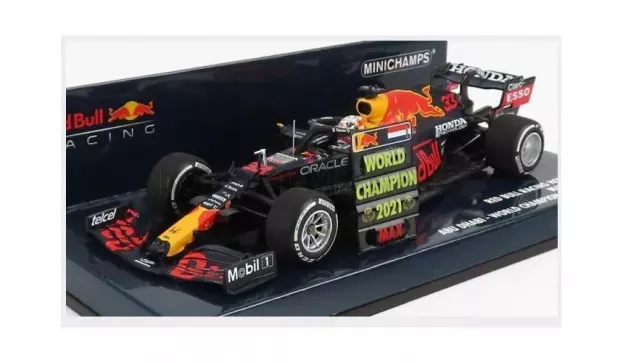 Minichamps Red Bull F1 Rb16b Honda Ra620h Team Red Bull Racing N 33 Winner Abu Dhabi Gp World Champion With Pit Board 2021 Max Verstappen 1:43 410212333