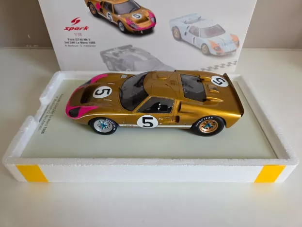 Spark Ford Gt40 Mkii 7.0l V8 Team Holman & Moody N 5 3rd 24h Le Mans 1966 R.bucknum D.hutcherson 1:18 18S516