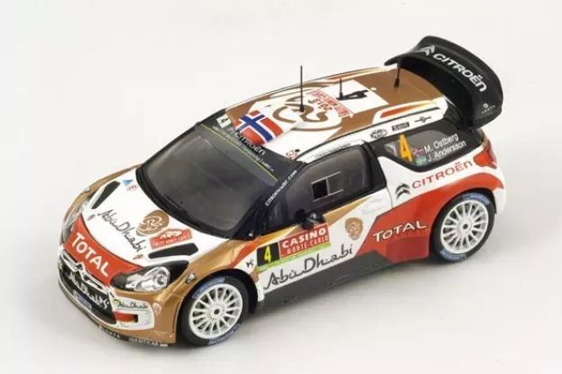 Spark Citroen Ds3 Wrc N 4 5th Rally Montecarlo 2014 M.ostberg J.andersson 1:43 S3789