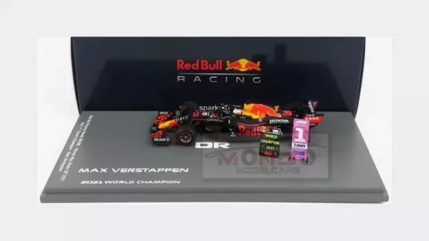 Spark Red Bull F1 Rb16b Honda Ra620h Team Red Bull Racing N 33 Winner Abu Dhabi Gp With Pit Board Max Verstappen 2021 World Champion 1:43 S7861