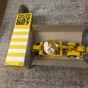 Vintage NOS NZG CAT 621 Push Pull Scraper No 127 1:50 Diecast Made In W. Germany