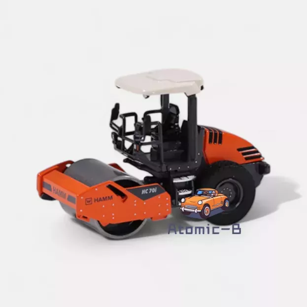 NZG Hamm Hc70i Rops Rullo Vibrante Bitamburo Liscio Schiacciasassi Stone Crusher Roll 1:50 11041