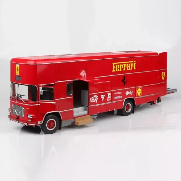CMR Fiat 150 Rolfo Truck Car Transporter 2-assi 1966 For F1 312b 1970 And Ferrari P3 Spider 1966 1:18 CMR176