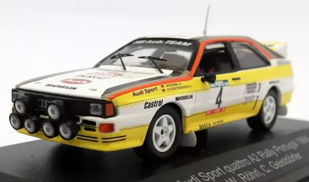 CMR Audi Quattro A2 Team Audi Sport Hb night Version N 4 Rally Portugal 1984 W.rohrl C.geistdorfer 1:43 WRC005