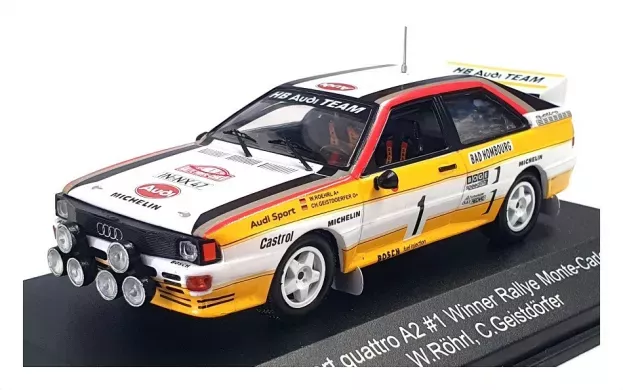 CMR Audi Sport Quattro A2 Team Audi Sport night Version N 1 Winner Rally Montecarlo 1984 W.rohrl C.geistdorfer 1:43 WRC017