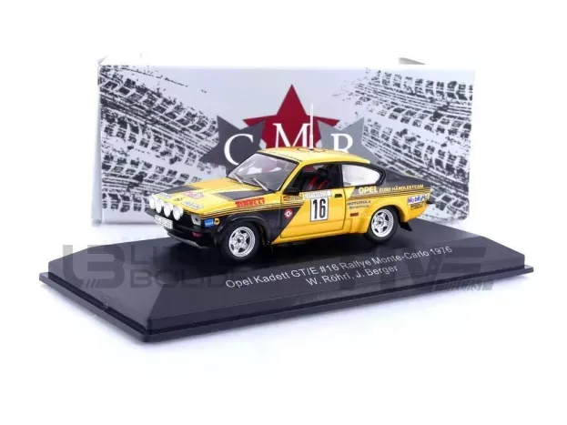 CMR Opel Kadett C Gt e night Version N 16 4th Rally Montecarlo 1976 Walter Rohrl Jochen Berger 1:43 WRC024