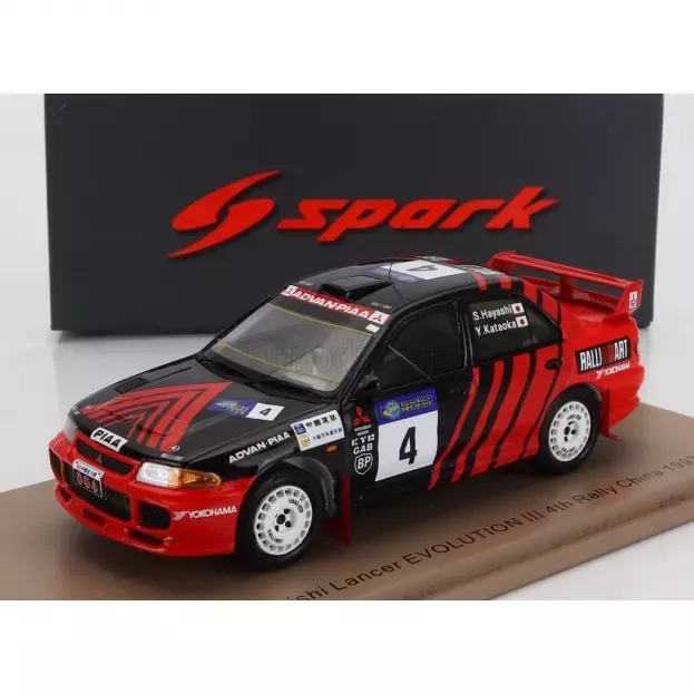 Spark Mitsubishi Lancer Evolution Iii N 4 Rally China 1997 Yoshihiro Kataoka Satoahi Hayashi 1:43 S6519