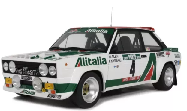 Ottomobile Fiat 131 Abarth Alitalia night Version N 4 Winner Rally Portugal 1978 Markku Alen Ilkka Kivimaki 1:12 G093