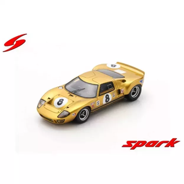 Spark Ford Gt40 4.9l V8 N 8 6h Boac 1968 T.drury K.holland 1:43 UK010