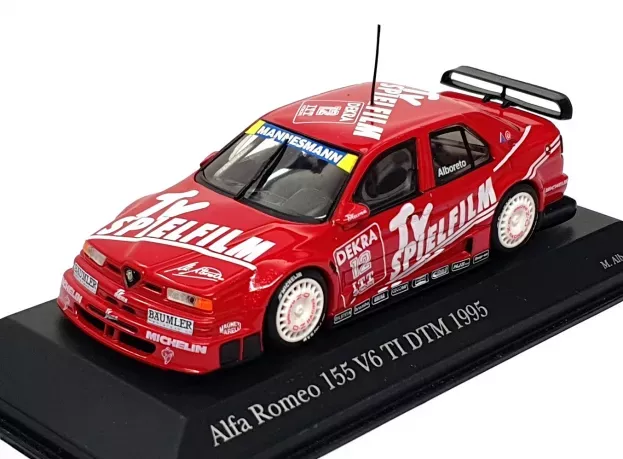 Minichamps Alfa Romeo 155 V6 Dtm 1995 Tv Spielfilm Alboreto N 12 1:43 950212