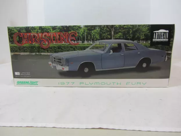 Greenlight Plymouth Fury 1977 Christine Movie Detective Rudolph Junkins 1:18 19082