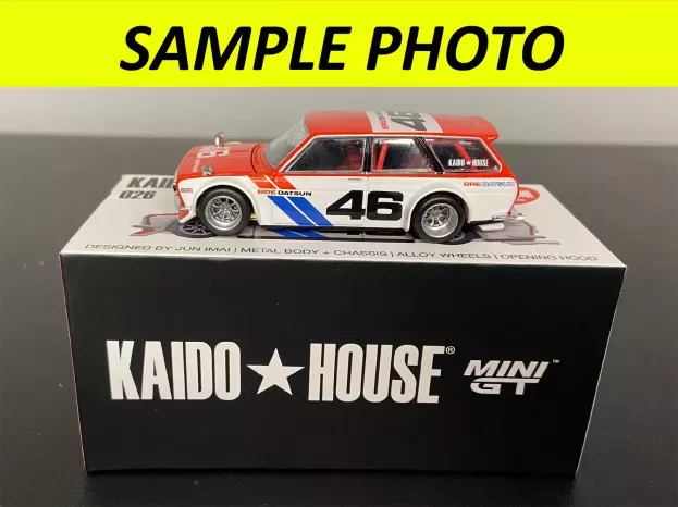 Mini-GT Datsun 510 N 46 Kaido House Designed By Jun Imai Sw Station Wagon 1972 1:64 KHMG026
