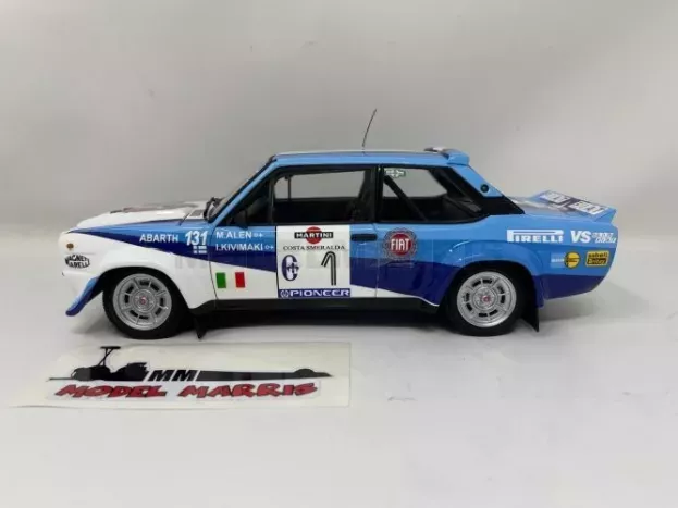 Kyosho Fiat 131 Abarth Team Fiat Works N 1 Rally Costa Smeralda 1981 M.alen I.kivimaki 1:18 08376D