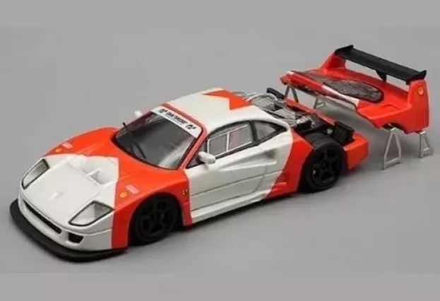 Tecnomodel Ferrari F40 Lm N 0 Racing 1996 Black Wheels 1:64 TM64-01C