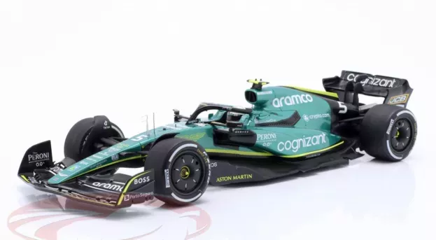 Spark Aston Martin F1 Amr22 Team Aramco Cognizart N 5 Abu Dhabi Gp Last Race 2022 Sebastian Vettel 1:18 18S775