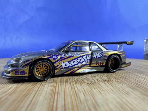 Mini GT Nissan Silvia s13 Kaido Drift V1 Coupe 1991 1:64 KHMG235