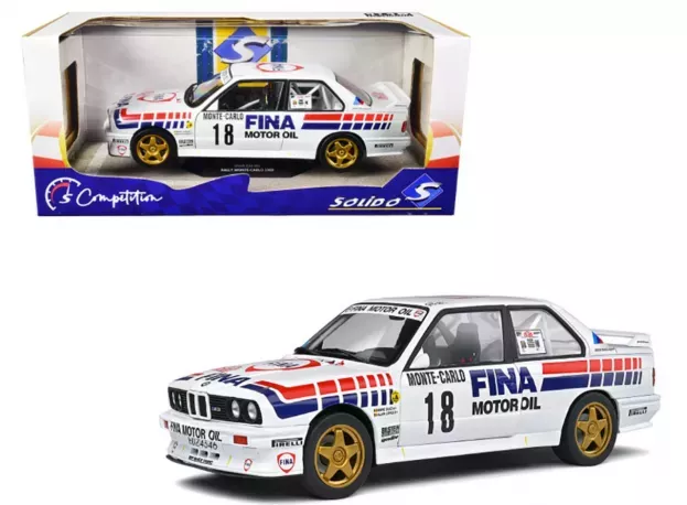 Solido Bmw 3-series M3 e30 Fina Gr.a N 18 Rally Montecarlo 1989 Marc Duez Alain Lopes 1:18 1801518