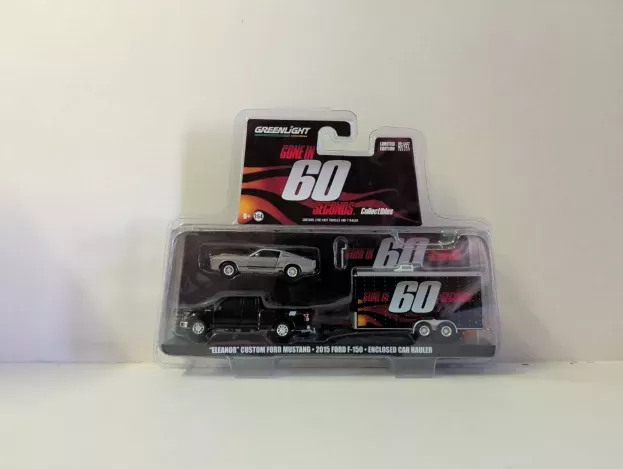 Greenlight Ford F-150 Pick-up 2015 + Mustang eleanoir 1967 + Trailer Fuori In 60 Secondi Gone In 60 Seconds 1:64 51008