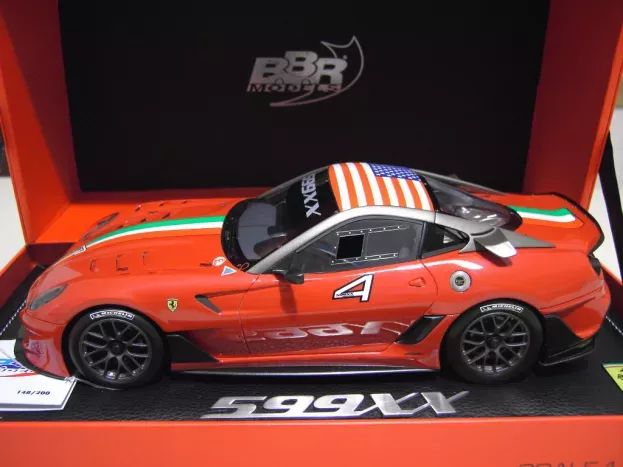 BBR Ferrari 599xx N 4 Homestead Miami 2010 1:18 P1818
