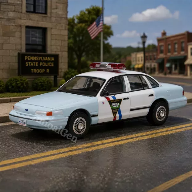 Greenlight Ford Crown Victoria Police Interceptor 1992 1:64 43000B