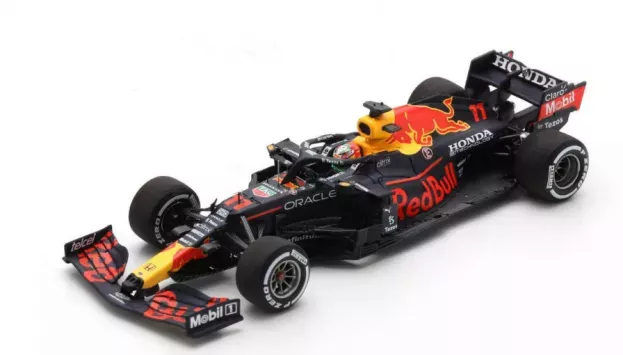 Spark Red Bull F1 Rb16b Honda Ra620h Team Red Bull Racing N 11 Mexico Gp With Pit Board 2021 Sergio Perez 1:43 S7850