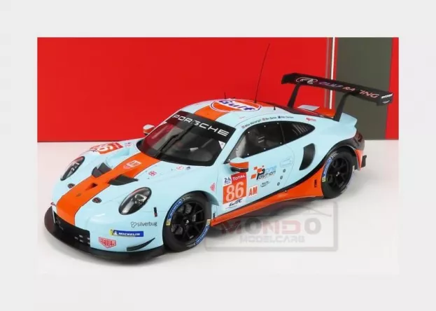 IXO Models Porsche 911 991 Rsr 4.0l Team Gulf Racing N 86 24h Le Mans 2018 Michael Wainwright Ben Barker Alex Davison 1:18 LEGT18008