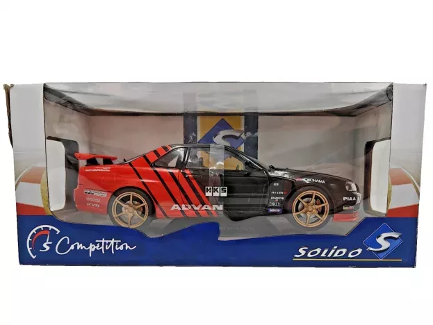 Solido Nissan Skyline Gt-r r34 Advan Drift Evocation 1999 1:18 1804302