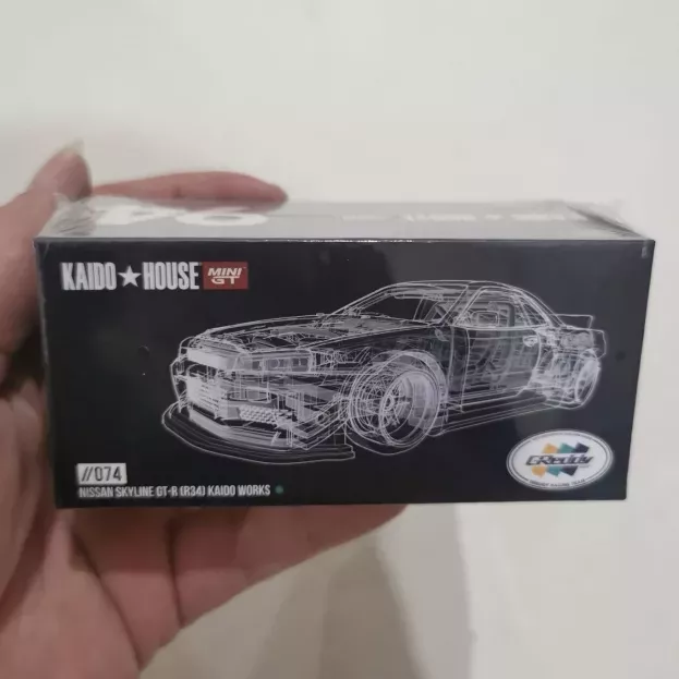 Mini-GT Nissan Skyline Gt-r r34 N 94 Kaido Works Greddy V1 Coupe 2007 1:64 KHMG074