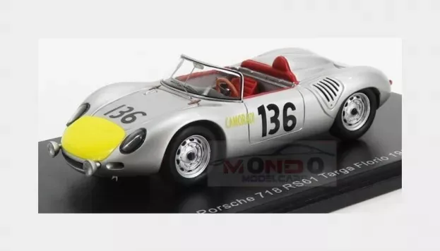 Spark Porsche 718 Rs61 Spider N 136 Targa Florio 1961 S.moss G.hill 1:43 S4149