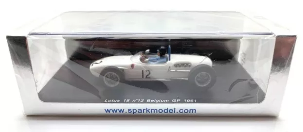 Spark Lotus F1 18 N 12 Belgium Gp 1961 Lucien Bianchi 1:43 S1842