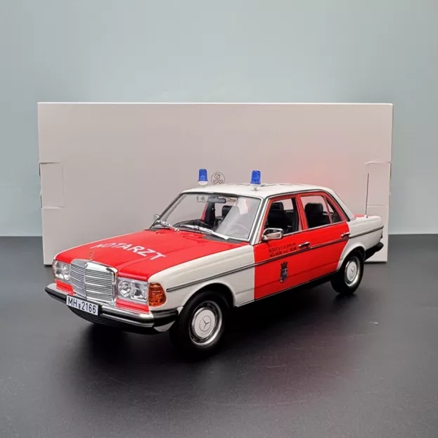 Norev Mercedes E-class 200e w123 Notarzt Ambulance 1984 1:18 183834