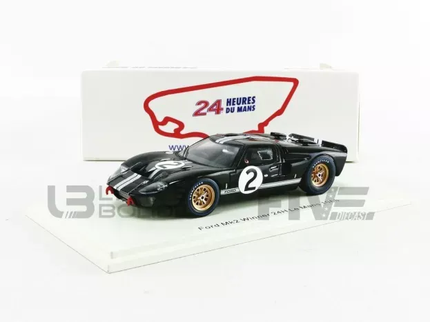 Spark Ford Gt40 Mkii 7.0l V8 Team Shelby American Inc. N 2 Winner 24h Le Mans 1966 B.mclaren C.amon 1:43 43LM66