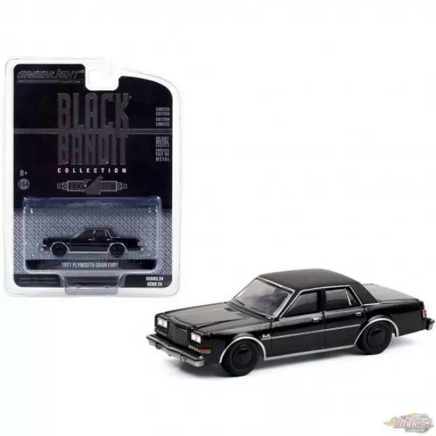 Greenlight Plymouth Gran Fury 1987 Black Bandit 1:64 28050C