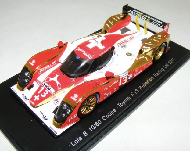 Spark Lola B10 60 Toyota Rebellion Racing N 13 24h Le Mans 2011 G.smith A.belicchi J-c.boullion 1:43 S2528