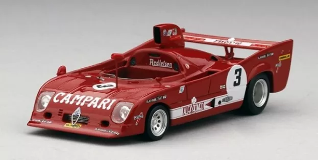 Truescale Alfa Romeo T33 Tt12 Spider N 3 2nd 6h Watkins Glen 1975 M.andretti A.merzario 1:43 TSM164310