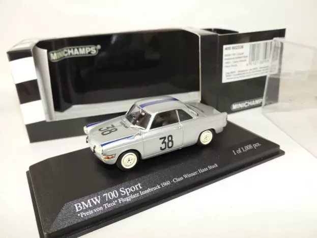 Minichamps Bmw 700 Sport N 38 Innsbruck Airfield Race 1960 H.j. Stuck 1:43 400602338