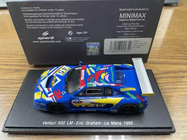 Spark Venturi 600lm N 45 24h Le Mans 1995 E.graham F.de Lesseps F.birbeau 1:43 S2264