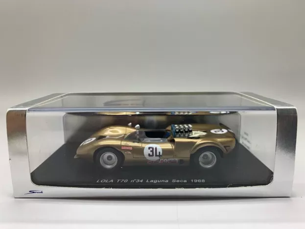 Spark Lola T70 N 34 Laguna Seca 1968 Follmer 1:43 S1140
