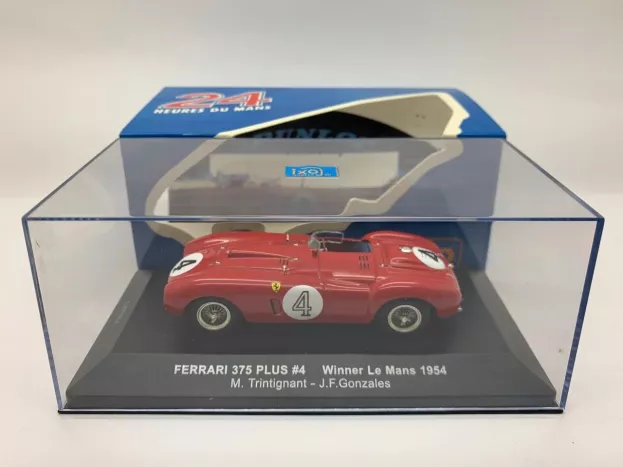 IXO Models Ferrari 375 Plus 5.0l V12 Spider Team Scuderia Ferrari N 4 Winner 24h Le Mans 1954 Maurice Trintignant Jose Froilan Gonzales 1:43 LM1954