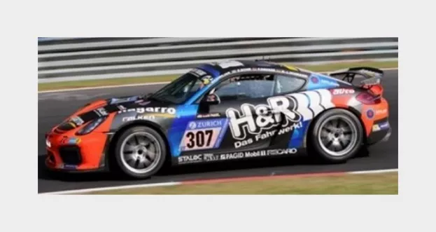 Spark Porsche Cayman Gt4 Team Teichmann Racing N 307 24h Nurburgring 2017 D.bohr F.grosse Maximilian K.l.schramm 1:43 SG331