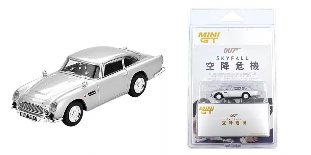 Mini GT Aston Martin Db5 1964 007 James Bond Skyfall Chinese Blister Packaging 1:64 MGT00913-007TC